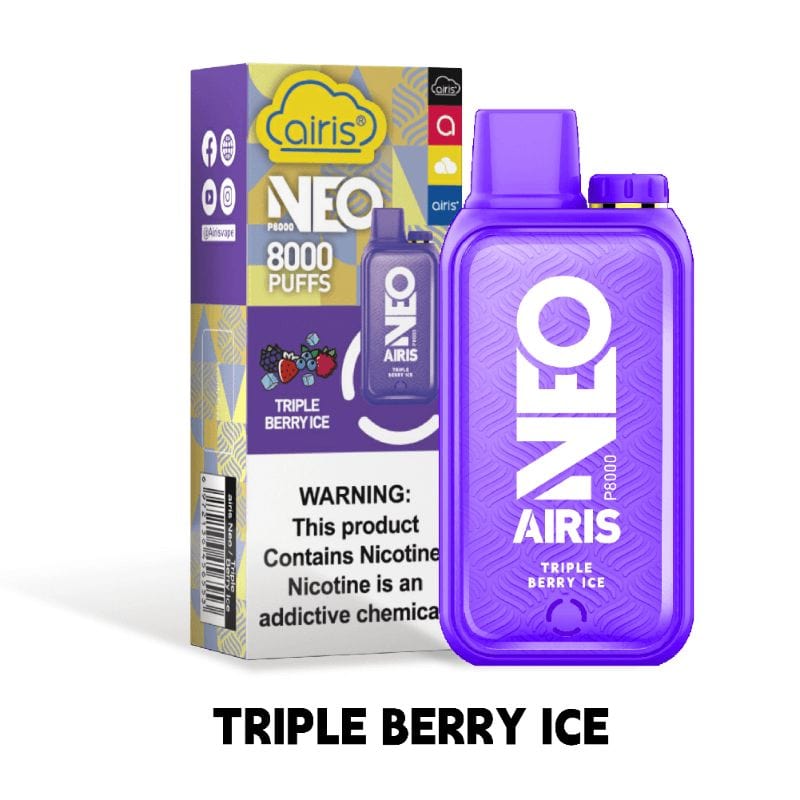 Airis Disposable Vape Triple Berry Ice Airis Neo P8000 Disposable Vape (5%, 8000 Puffs)