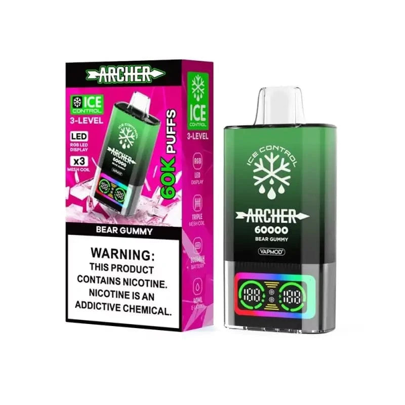 Archer Disposable Vape Bear Gummy Archer 60K Ice Control Disposable Vape (5%, 60000 Puffs)
