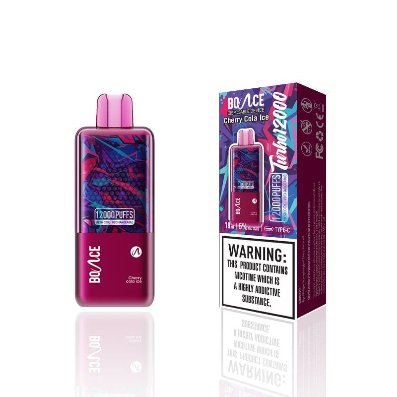 Bounce Disposable Vape Cherry Cola Ice Bounce Turbo Disposable Vape (5%, 12000 Puffs)
