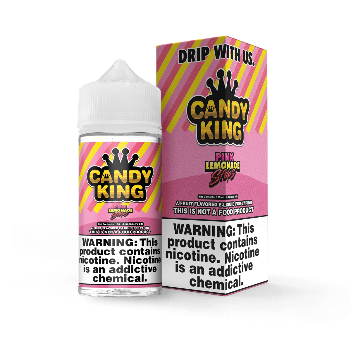 Candy King Juice Candy King Pink Lemonade Strips 100ml Vape Juice