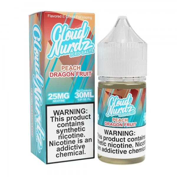 Cloud Nurdz Cloud Nurdz Salts Iced Peach Dragon Fruit Nic Salt Vape Juice 30ml
