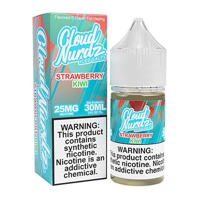 Cloud Nurdz Juice 25mg Cloud Nurdz Salts Iced Strawberry Kiwi Nic Salt Vape Juice 30ml