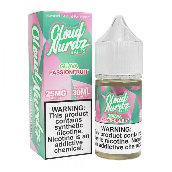 Cloud Nurdz Juice Cloud Nurdz Salts Guava Passion Fruit Nic Salt Vape Juice 30ml