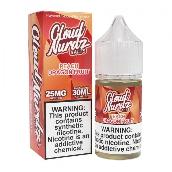 Cloud Nurdz Juice Cloud Nurdz Salts Peach Dragon Fruit Nic Salt Vape Juice 30ml