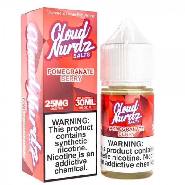Cloud Nurdz Juice Cloud Nurdz Salts Pomegranate Berry Nic Salt Vape Juice 30ml