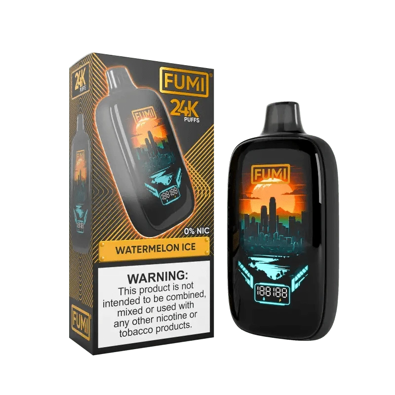 Daddy's Vapor Disposable Vape 0% / Watermelon Ice FUMI 24K Disposable Vape  (0% & 5%, 24000 Puffs)