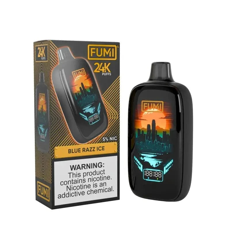 Daddy's Vapor Disposable Vape 5% / Blue Razz Ice FUMI 24K Disposable Vape  (0% & 5%, 24000 Puffs)