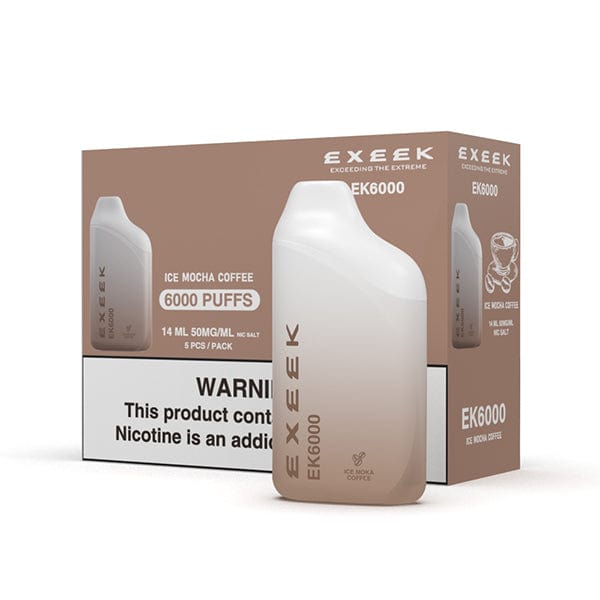 ECAP Disposable Vape Ice Mocha Coffee Ecap EXEEK EK6000 Disposable Vape (5%, 6000 Puffs)