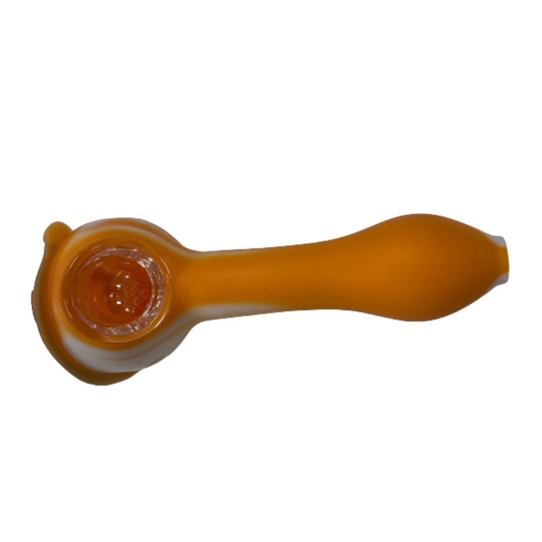 Eightvape Alternatives Rick Orange Silicone Pipe With Cartoon Face