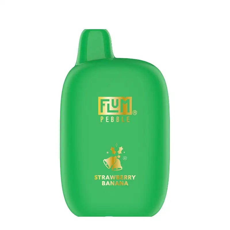 Flum Disposable Vape Strawberry Banana (2024 Christmas Edition) Flum Pebble Disposable Vape (5%, 6000 Puffs)