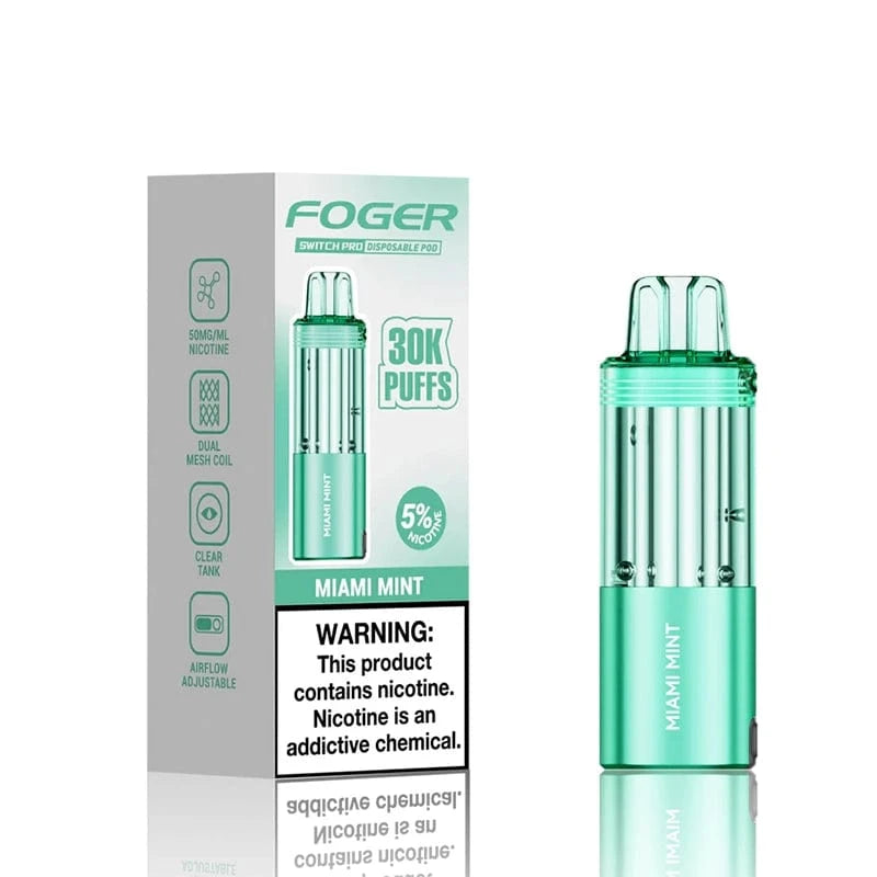 Foger Disposable Vape Miami Mint Foger Switch Pro 30K Disposable Pod