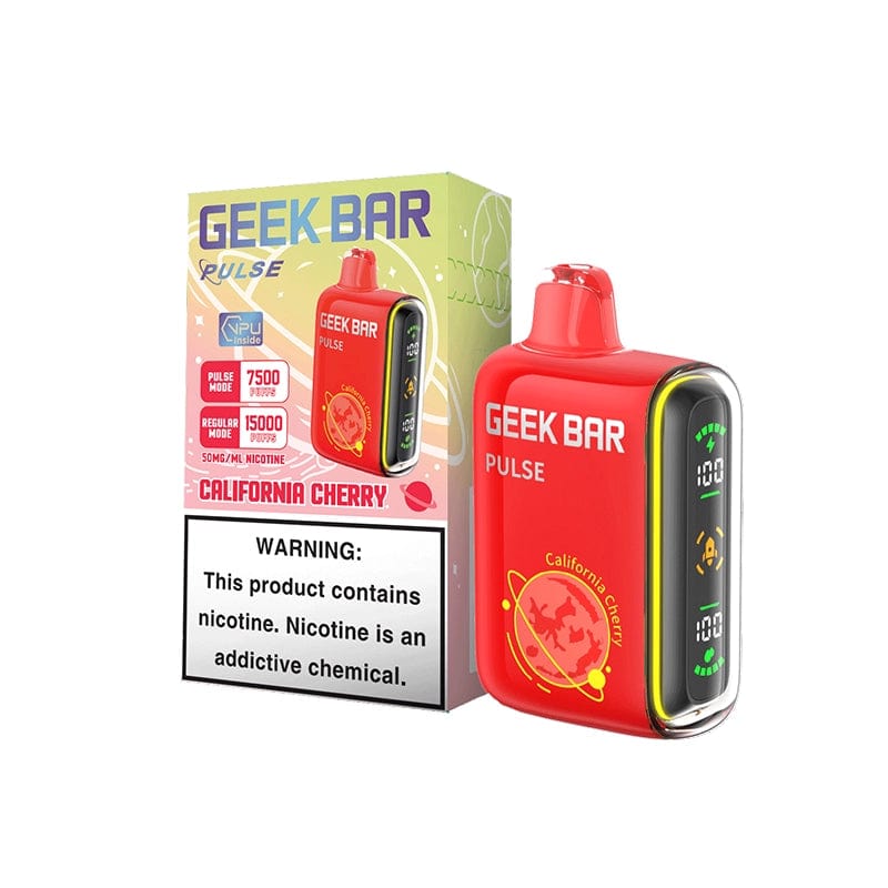 Geek Bar Disposable Vape California Cherry' Geek Bar Pulse 15000 Disposable Vape (5%, 15000 Puffs)