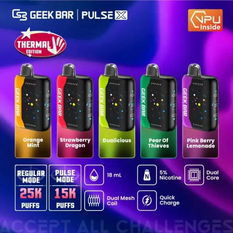 Geek Bar Disposable Vape Geek Bar Pulse X 25000 Disposable Vape (5%, 25000 Puffs)