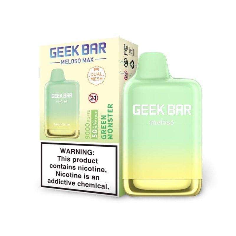 Geek Bar Disposable Vape Green Monster Geek Bar Meloso MAX Disposable Vape (5%, 9000 Puffs)