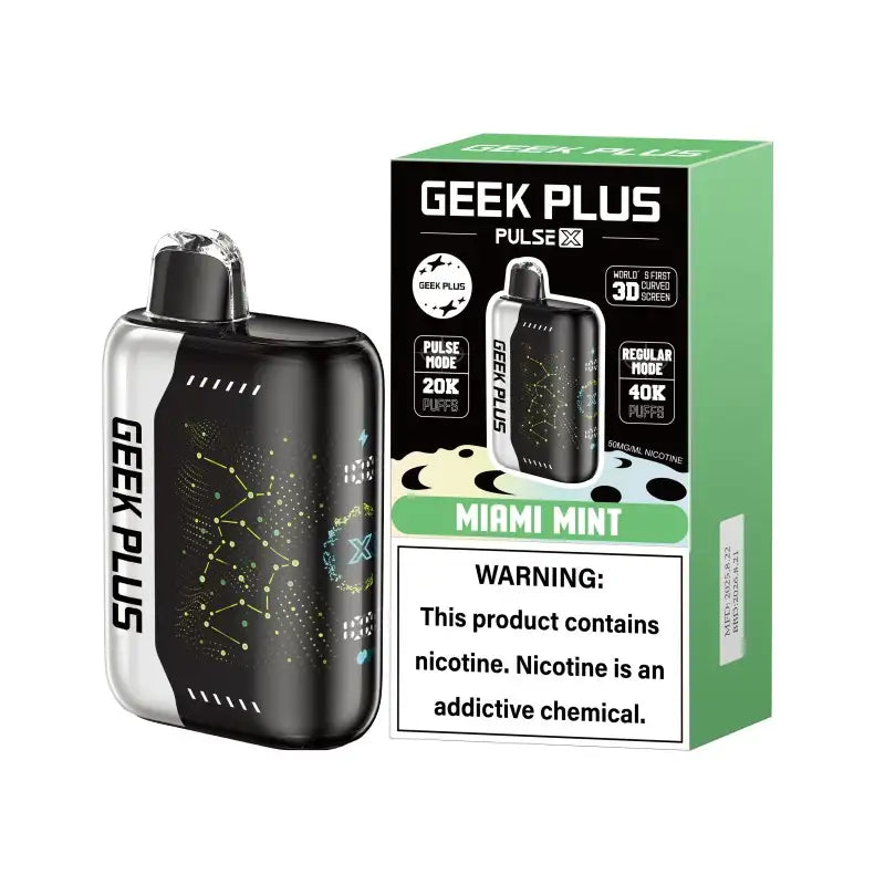 GEEK PLUS Disposable Vape Miami Mint GEEK PLUS 40K Disposable Vape (5%, 40000 Puffs)