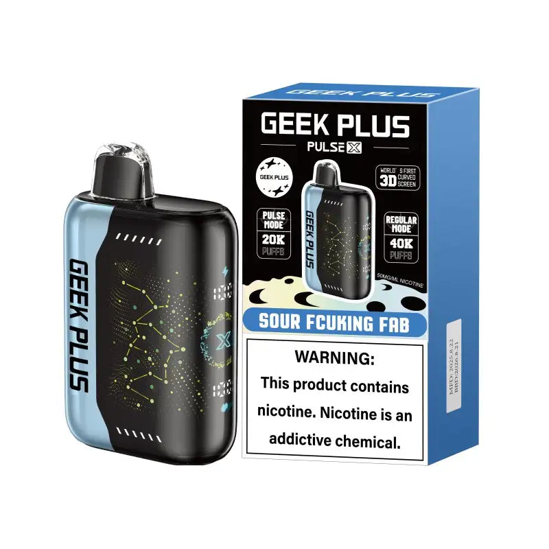 GEEK PLUS Disposable Vape Sour FCUKing Fab GEEK PLUS 40K Disposable Vape (5%, 40000 Puffs)