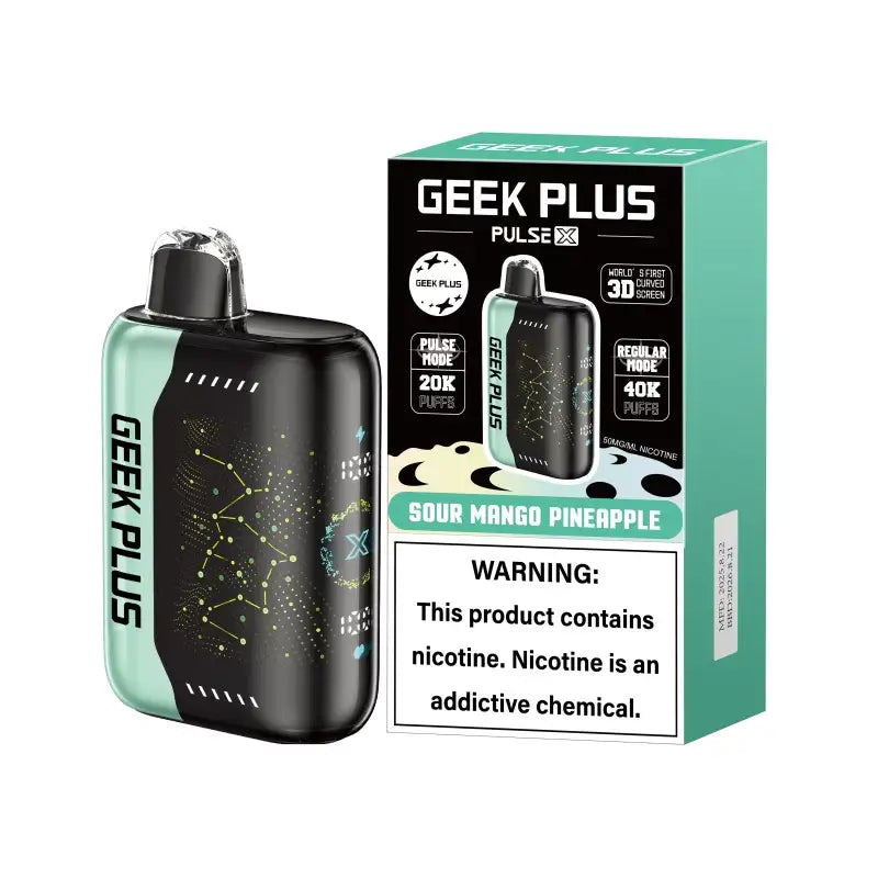 GEEK PLUS Disposable Vape Sour Mango Pineapple GEEK PLUS 40K Disposable Vape (5%, 40000 Puffs)