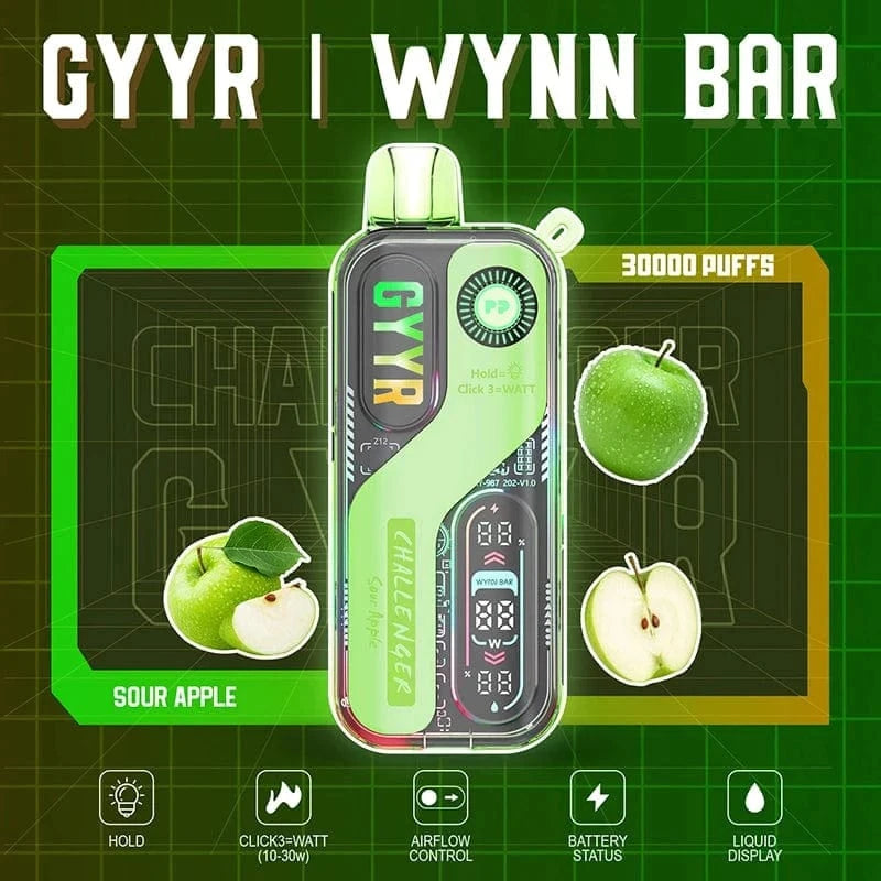 GYYR 🎁 GYYR WYNN Bar Challenger 30K Disposable Vape (5%, 30000 Puffs) (100% off)