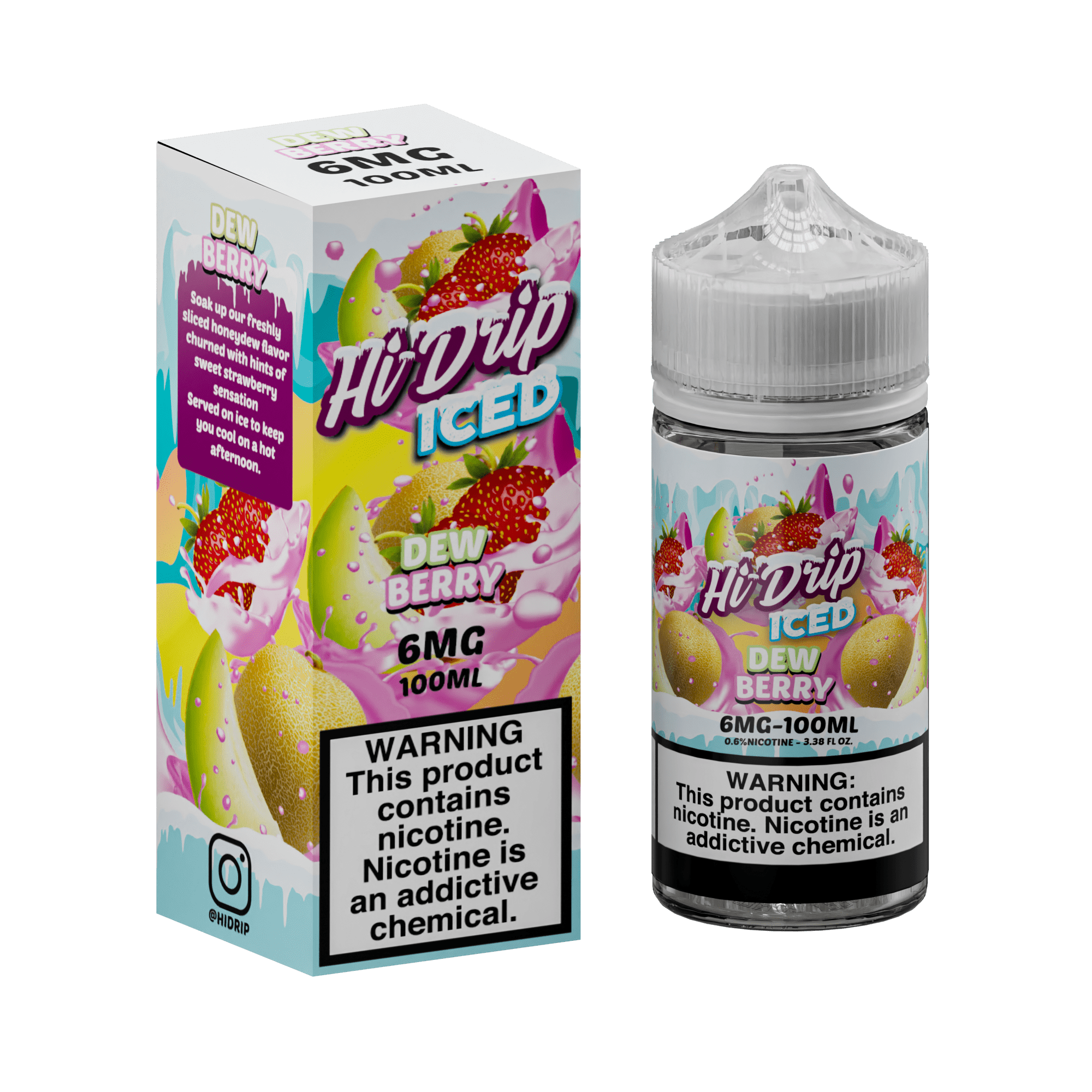 Hi-Drip 6MG 🎁 Hi-Drip Iced Dew Berry 100ml Vape Juice (100% off)