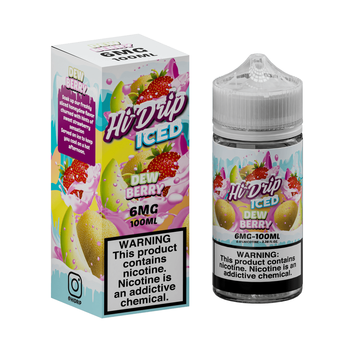 Hi-Drip 6MG 🎁 Hi-Drip Iced Dew Berry 100ml Vape Juice (100% off)