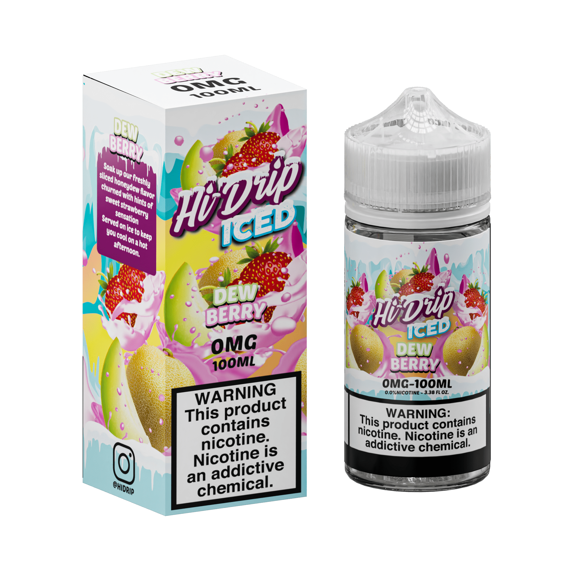 Hi-Drip 6MG 🎁 Hi-Drip Iced Dew Berry 100ml Vape Juice (100% off)