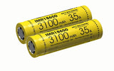 IMREN Batteries Nitecore High Performance Battery IMR 18650 3100mAh 35A (Pack of 2)