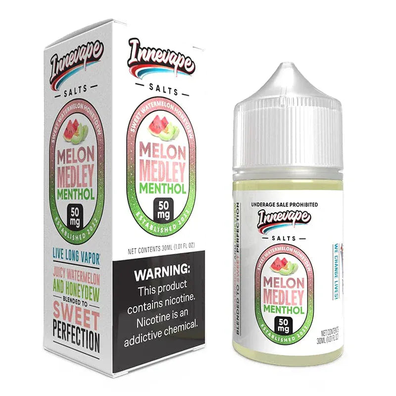INNEVAPE 35MG 🎁 Innevape Melon Medley Menthol Nic Salt Vape Juice 30ml (100% off)