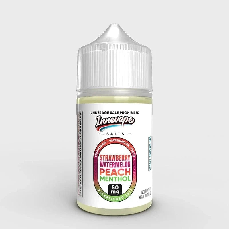 INNEVAPE 50MG 🎁 Innevape Strawberry Watermelon Peach Menthol Salt 30ml (100% off)
