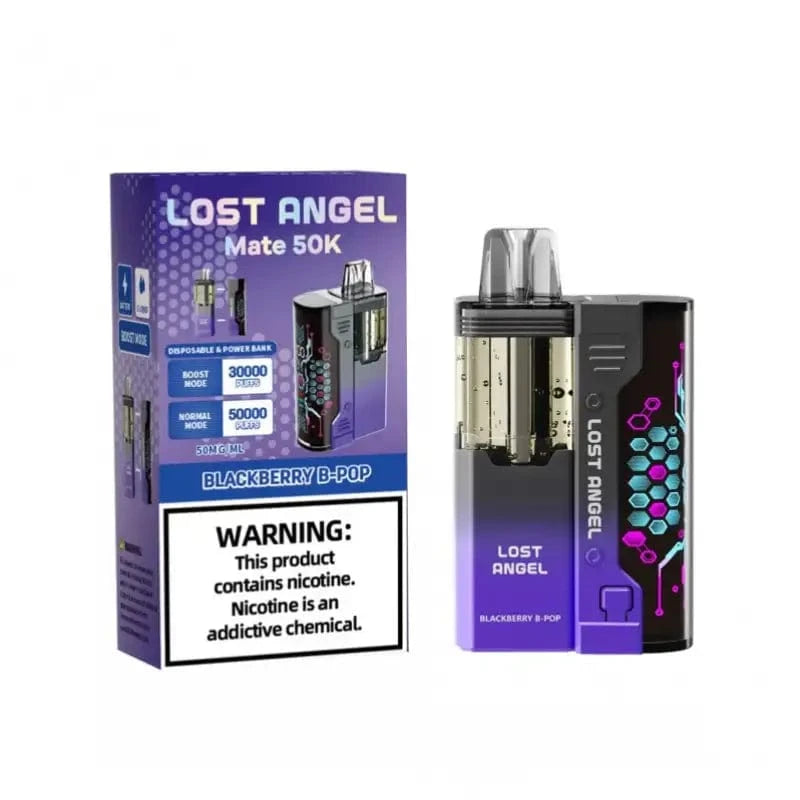 Lost Angel Disposable Vape Blackberry B-pop Lost Angel Mate 50K Disposable Vape (5%, 50000 Puffs)