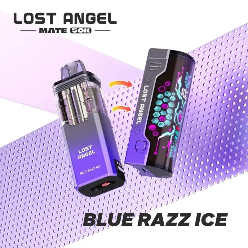 Lost Angel Disposable Vape Blue Razz Ice Lost Angel Mate 50K Disposable Vape (5%, 50000 Puffs)