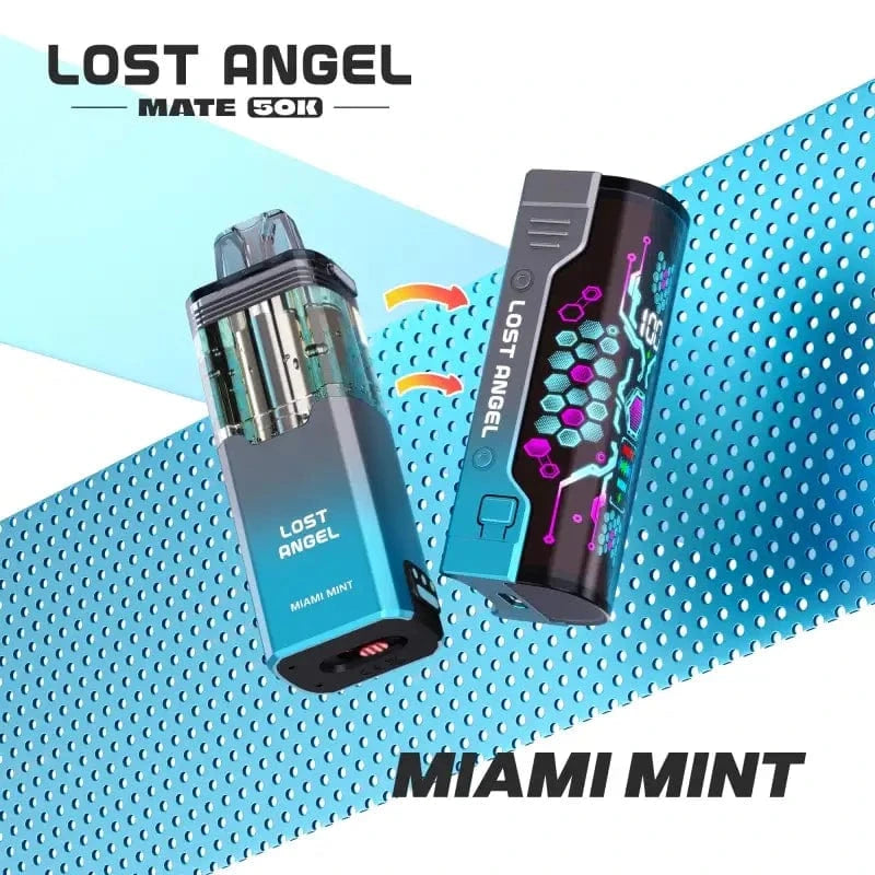 Lost Angel Disposable Vape Miami Mint Lost Angel Mate 50K Disposable Vape (5%, 50000 Puffs)