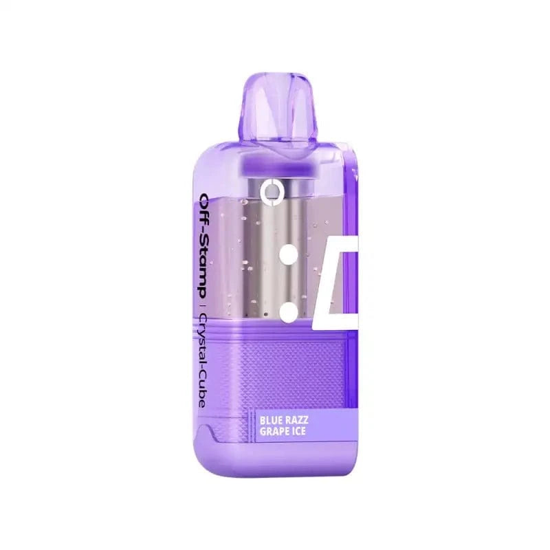 Lost Mary Disposable Vape Blue Razz Grape Ice Off-Stamp X-CUBE Crystal 25K Disposable Pod (5%, 25000 Puffs)