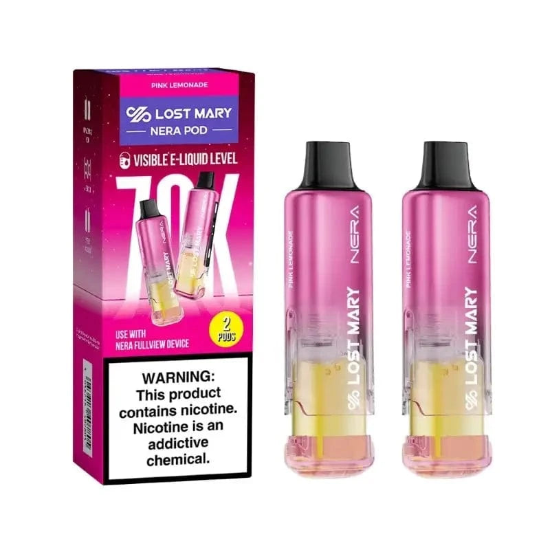 Lost Mary Disposable Vape Pink Lemonade Lost Mary Nera Fullview 70K Disposable Pod (5%,70000 Puffs)