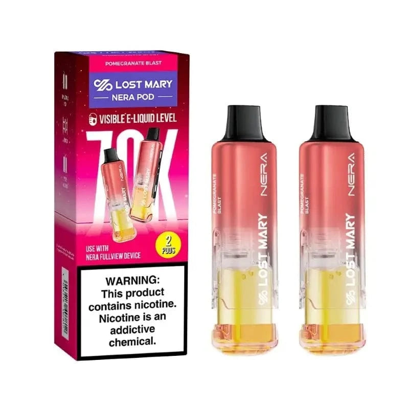 Lost Mary Disposable Vape Pomegranate Blast Lost Mary Nera Fullview 70K Disposable Pod (5%,70000 Puffs)
