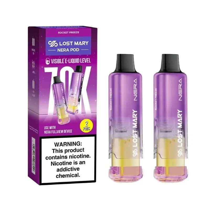 Lost Mary Disposable Vape Rocket Freeze Lost Mary Nera Fullview 70K Disposable Pod (5%,70000 Puffs)
