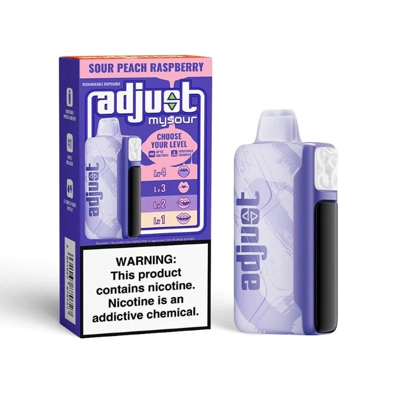 Lost Mary Disposable Vape Sour Peach Raspberry Adjust MySour 40K Disposable Vape (5%, 40000 Puffs)
