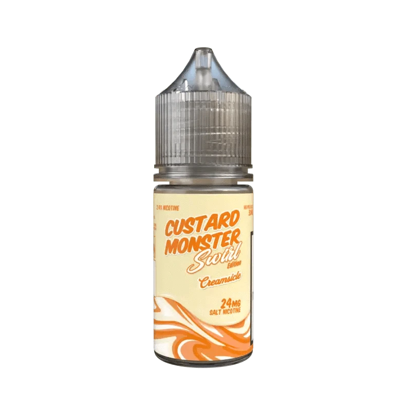 Monster Vape Labs Juice 24MG Custard Monster NTD Swirl Edition Salts Creamsicle 30ml