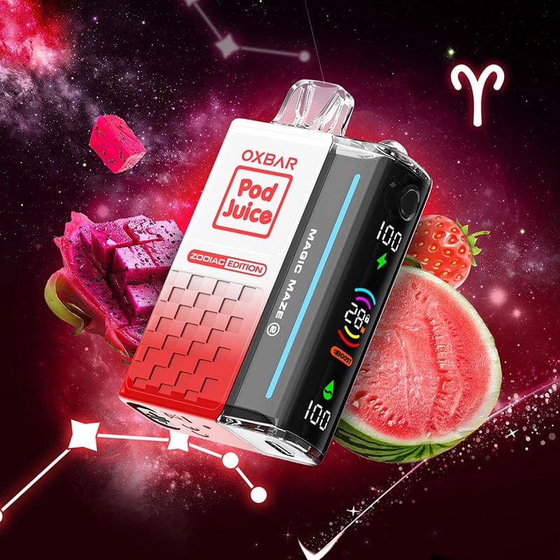 OXBAR Disposable Vape Strawberry Watermelon Dragonfruit OXBAR X Pod Juice Magic Maze 2.0 30K Disposable Vape (5%, 30000 Puffs)