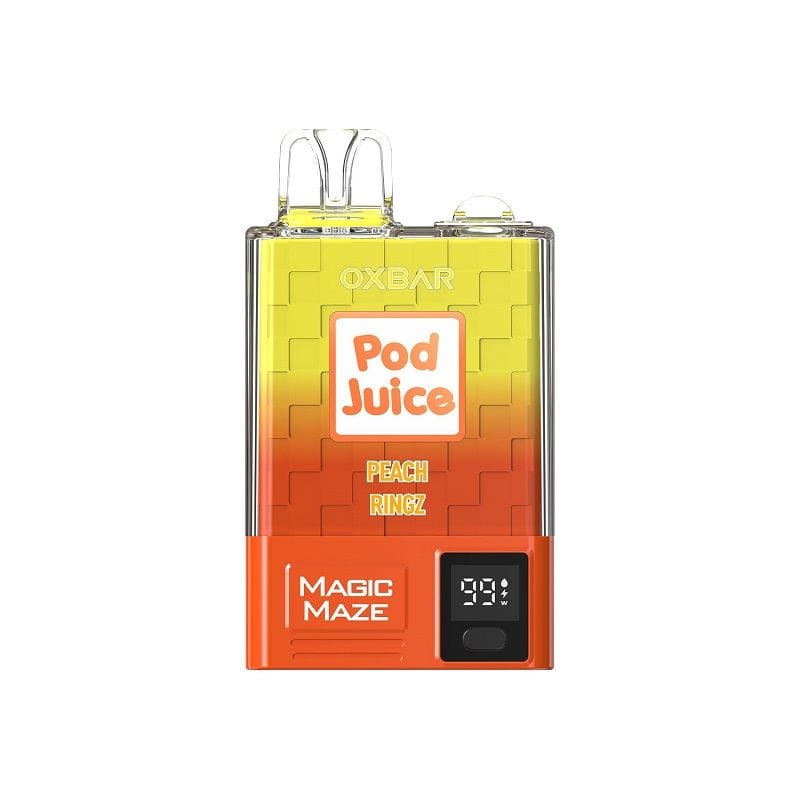 Pod Juice Disposable Vape Peach Ringz OXBAR x Pod Juice Magic Maze Pro Disposable Vape (5%, 10000 Puffs)