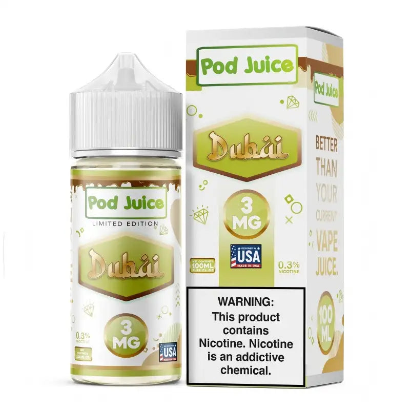 Pod Juice Juice 3MG Dubai Pod Juice 100ml Vape Juice