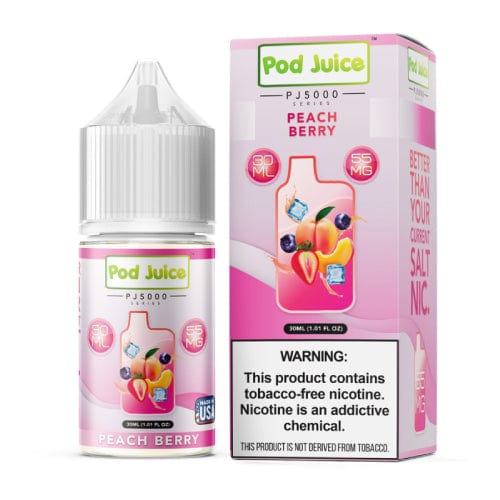 Pod Juice Juice Pod Juice Peach Berry PJ5000 TF 30ml Nic Salt Vape Juice