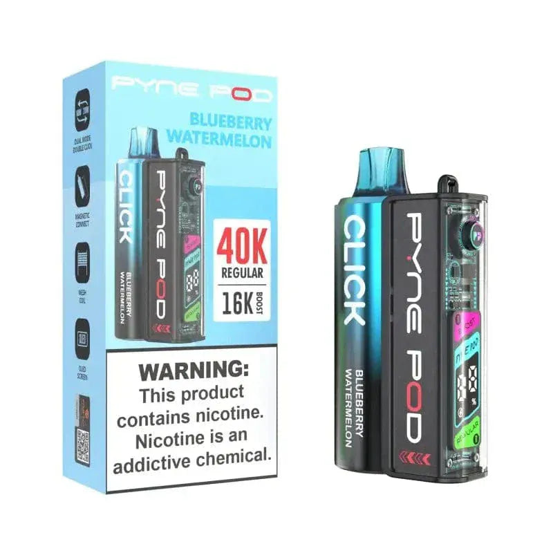 Pyne Pod Blueberry Watermelon 🎁 Pyne Pod Click 40K Disposable Vape Kit (5%, 40000 Puffs) (100% off)