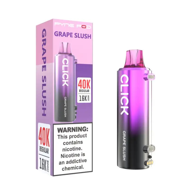Pyne Pod Disposable Vape Grape Slush Pyne Pod Click 40K Disposable Vape Pod (5%, 40000 Puffs)