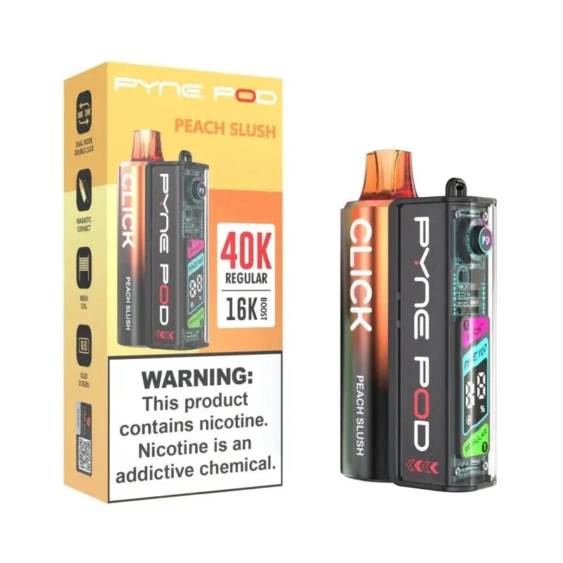 Pyne Pod Disposable Vape Peach Slush Pyne Pod Click 40K Disposable Vape Kit(5%, 40000 Puffs)