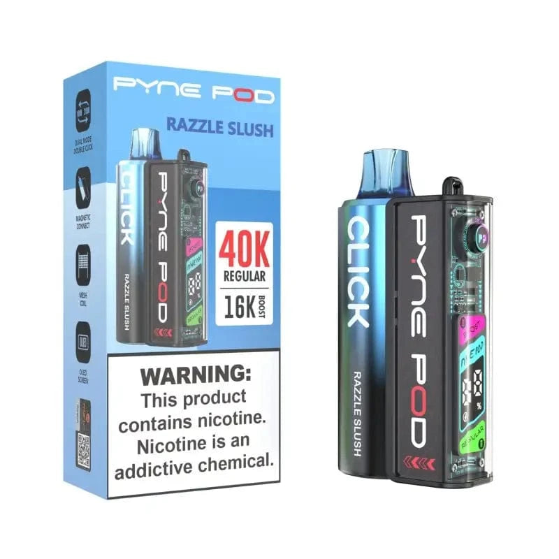 Pyne Pod Disposable Vape Razzle Slush Pyne Pod Click 40K Disposable Vape Kit(5%, 40000 Puffs)