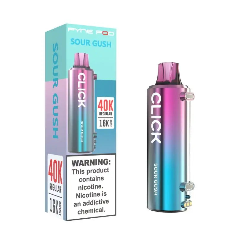 Pyne Pod Disposable Vape Sour Gush Pyne Pod Click 40K Disposable Vape Pod (5%, 40000 Puffs)