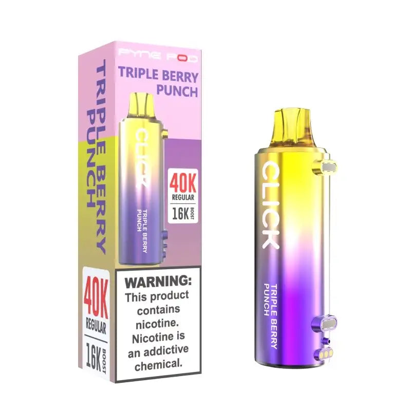 Pyne Pod Disposable Vape Triple Berry Punch Pyne Pod Click 40K Disposable Vape Pod (5%, 40000 Puffs)
