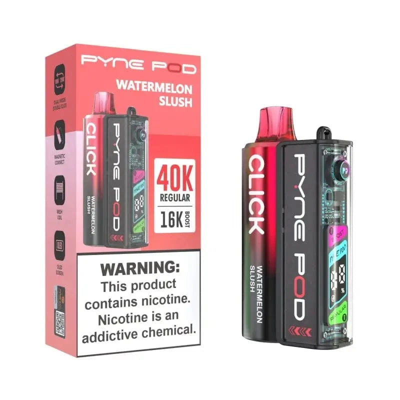 Pyne Pod Disposable Vape Watermelon Slush Pyne Pod Click 40K Disposable Vape Kit(5%, 40000 Puffs)
