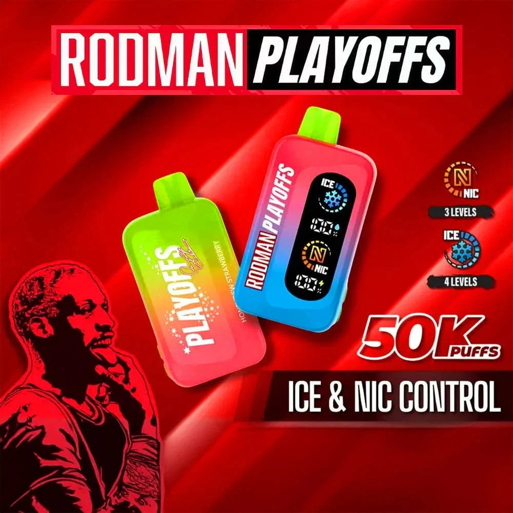 Rodman Disposable Vape Rodman  Playoffs 50K Ice-Nic Control Disposable Vape (5%, 50000 Puffs)