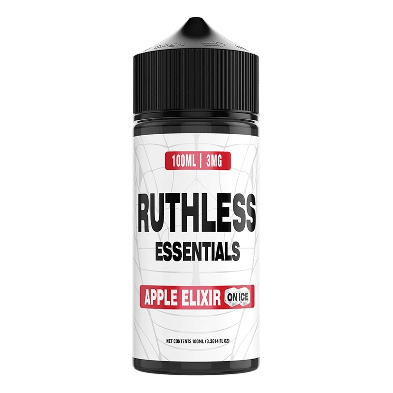 Ruthless Juice 3mg Ruthless Essentials Apple Elixir on Ice 100ml